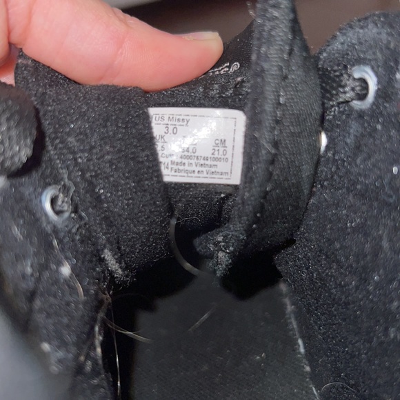 COPY - Girls size 3 high top vans shoes. - Picture 3 of 5